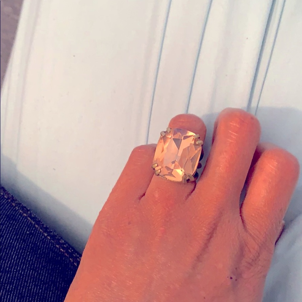 Cushion cut cocktail ring